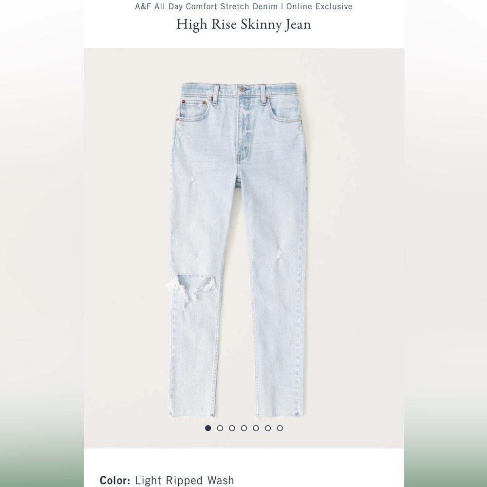 NWOT High rise skinny Jean light wash raw hem size 31/12